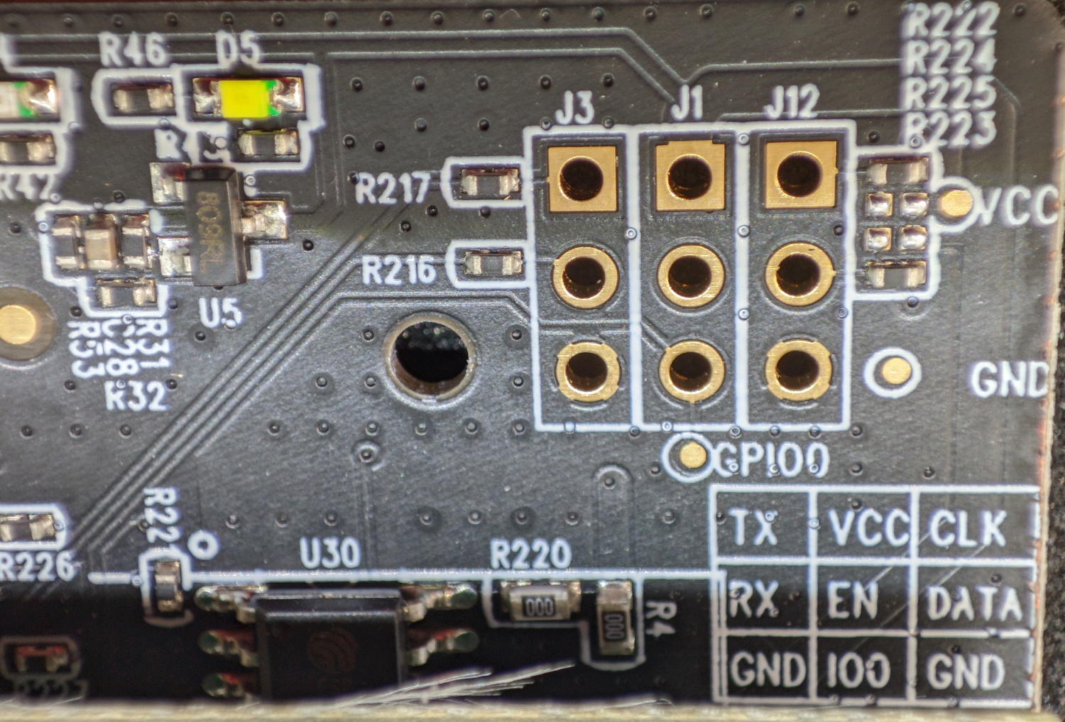 GL-S10 pins are labelled