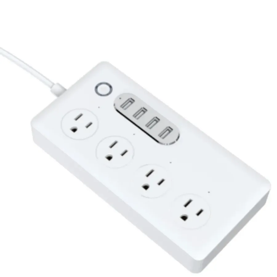 4 AC Outlets 10A and 4 USB Ports
