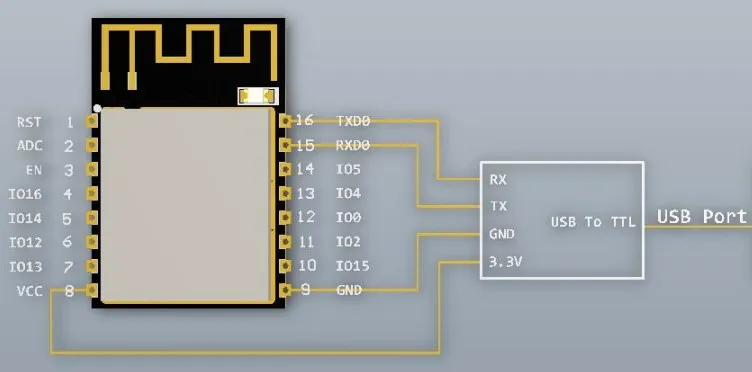 Wiring ESP-12S