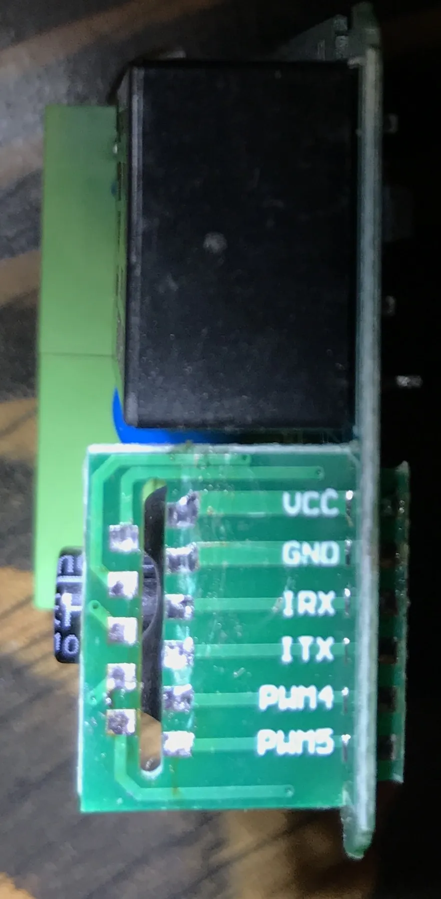 ESP module removed, external silkscreen
