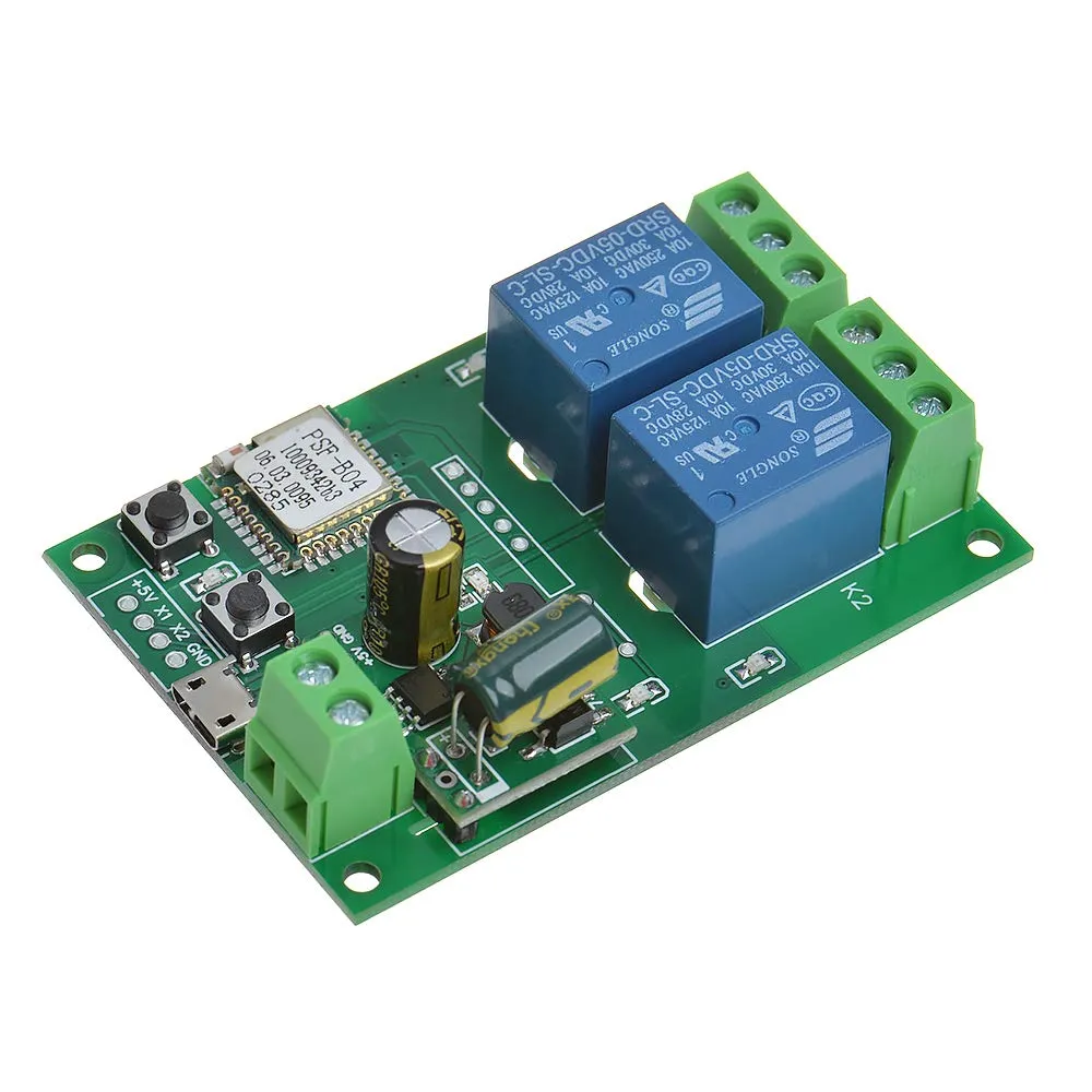 Anmbest 2 Channel Inching Self-locking Switch Module