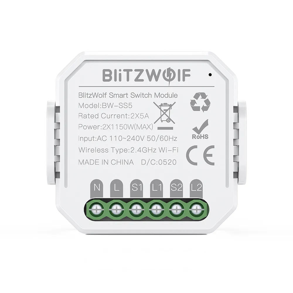 BlitzWolf BW-SS5 2 Gang