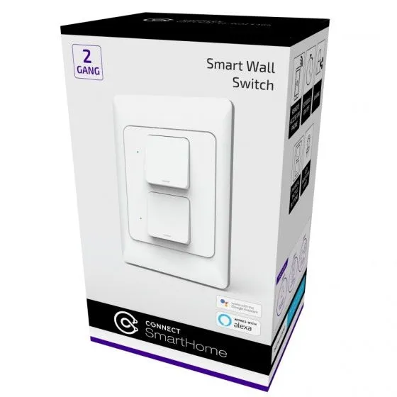 Connect SmartHome 2 Gang Wall