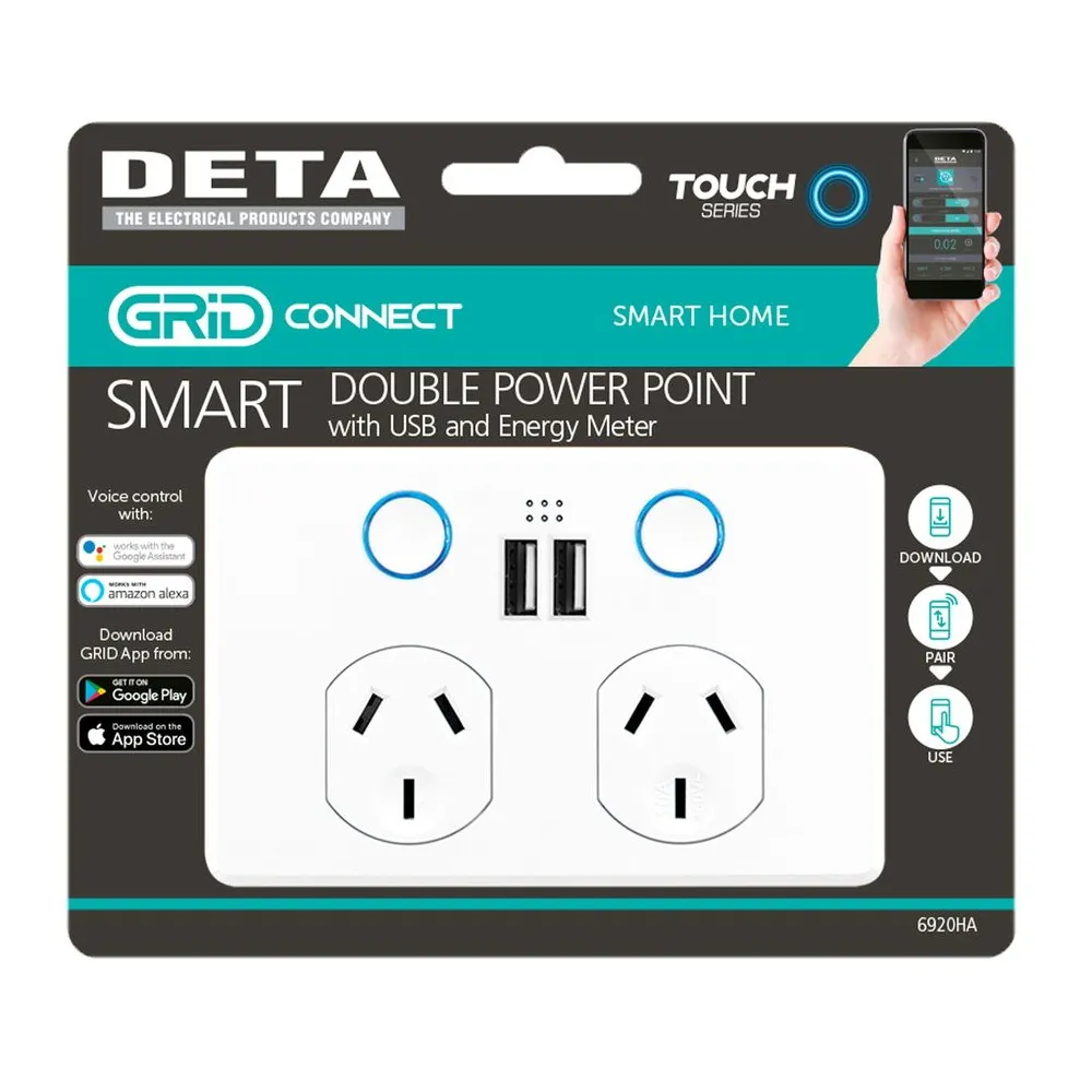 DETA Double GPO + USB