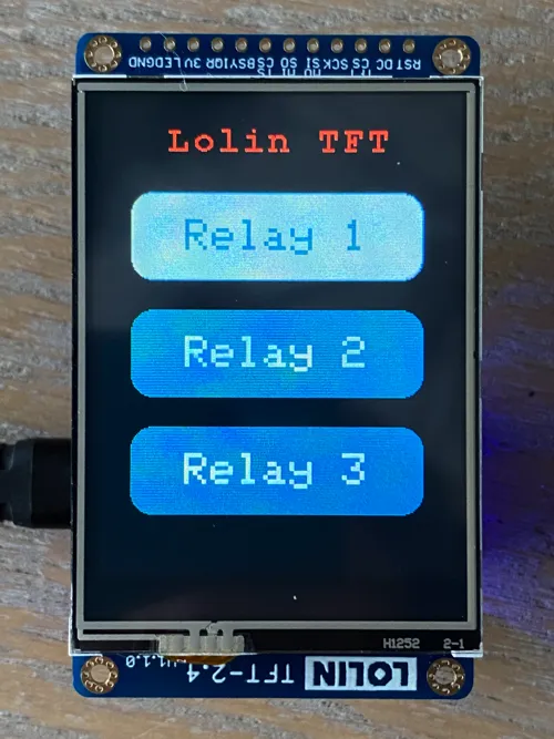 Lolin TFT 2.4 Touch Demo