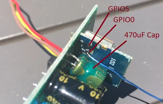 GPIO0 and capacitor