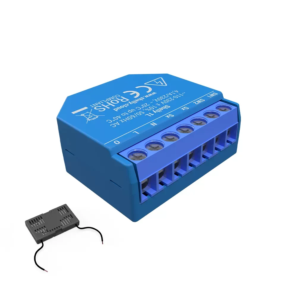 Shelly 1L No Neutral Switch Module Configuration for Tasmota