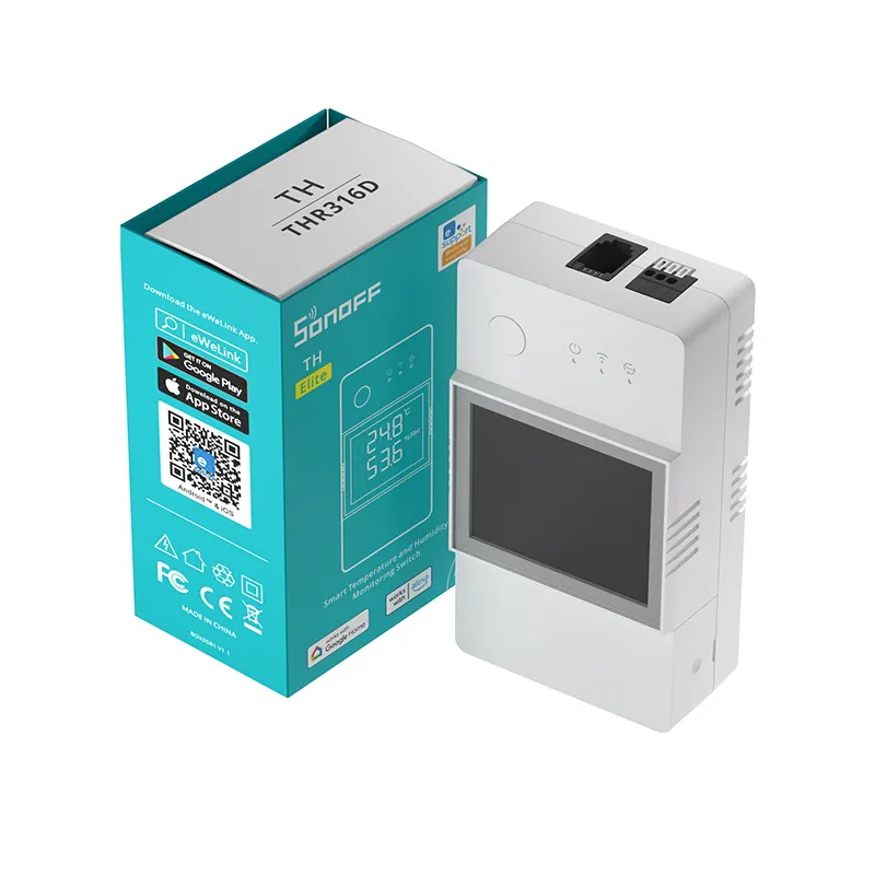 Sonoff TH Elite 16A Temperature and Humidity Monitoring