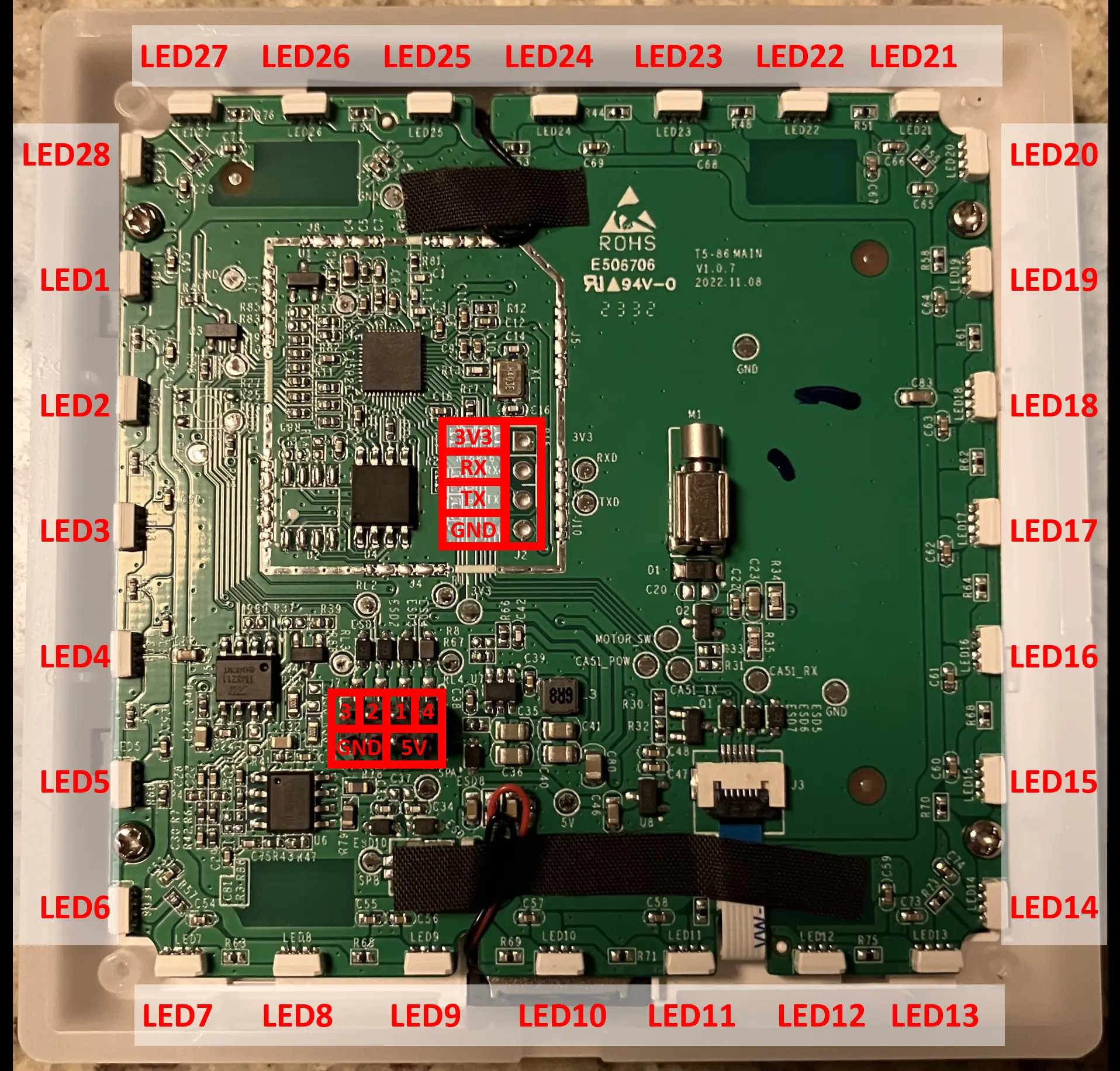 LED numbers from Tasmota