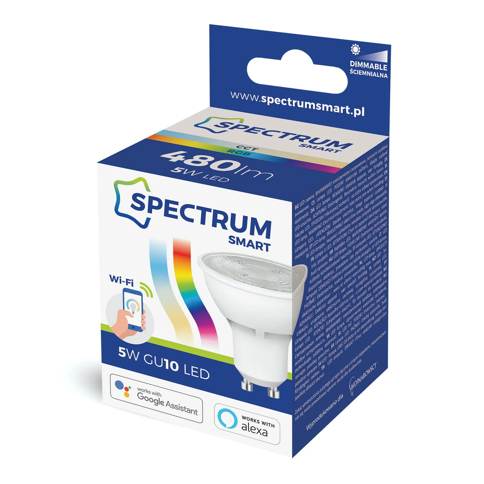 Spectrum Smart GU10 5W 480lm