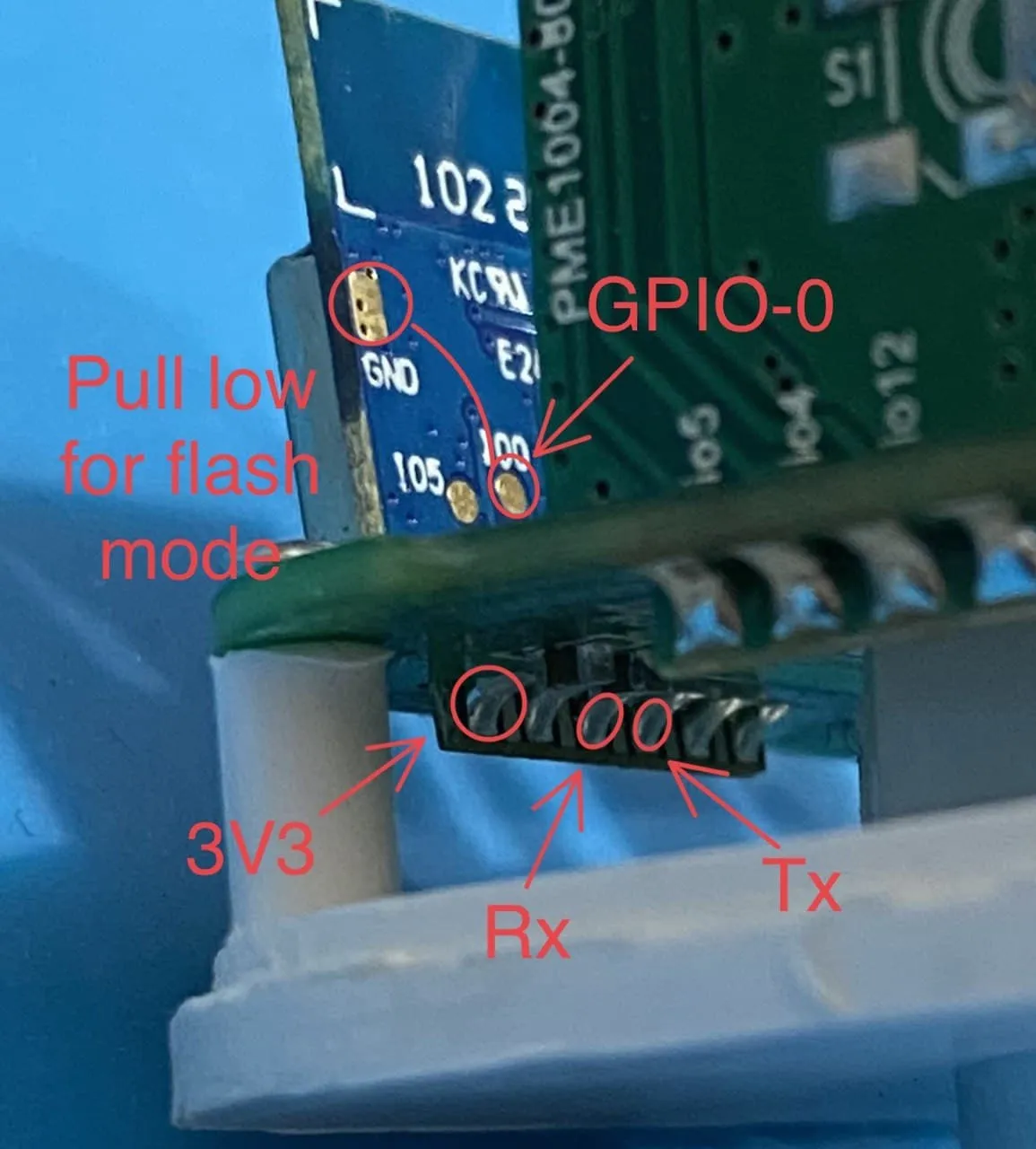 Side view of TYWE2S with pinout