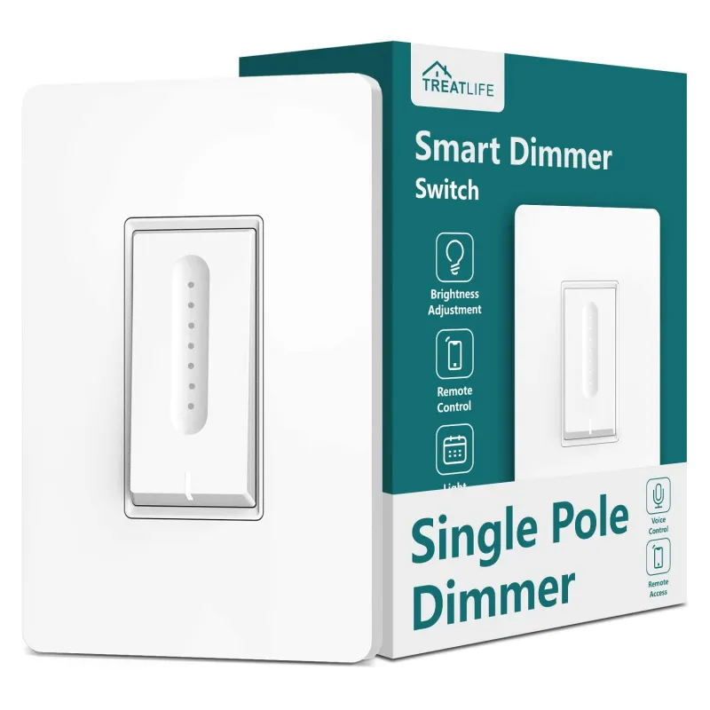 TREATLIFE Smart Dimmer Plug 2Pack, Outdoor Smart Plug Works with